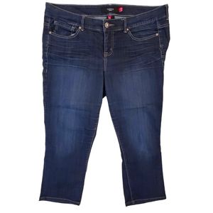 Torrid Denim Women's Dark Blue Stretch Jewel‎ Button Jeans 18